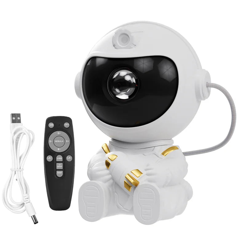 Galaxy Star Projector – Astronaut LED Night Light with Remote, Bluetooth Speaker for Bedroom, Gaming & Party