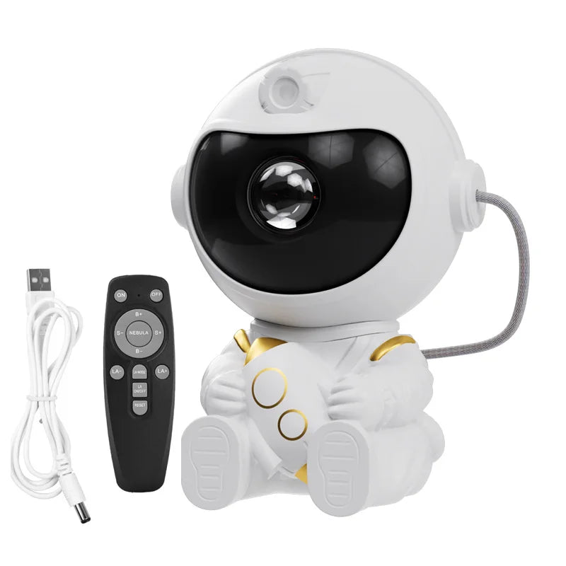 Galaxy Star Projector – Astronaut LED Night Light with Remote, Bluetooth Speaker for Bedroom, Gaming & Party