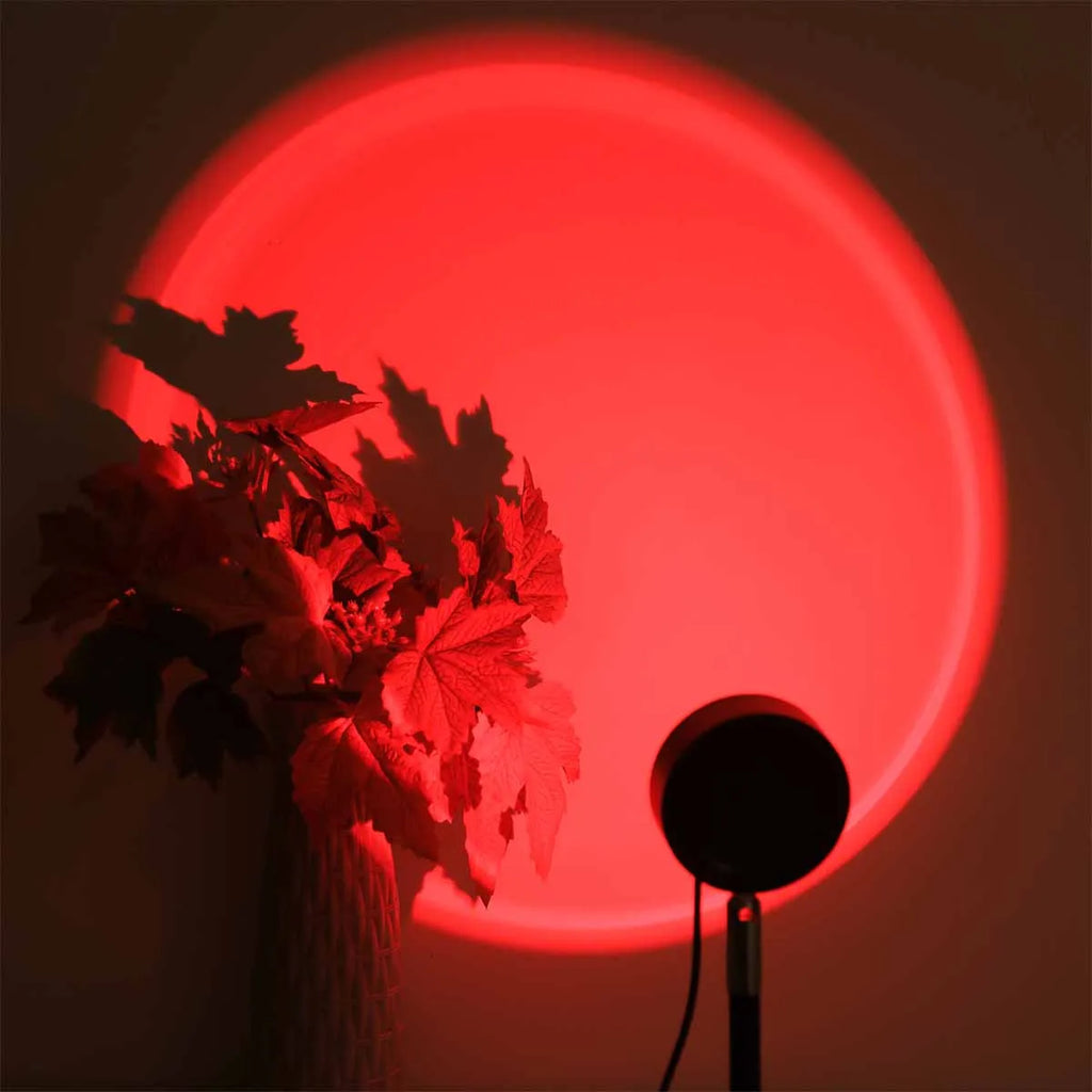 Sunset Lamp Projector – 16 Colors RGB LED Sunset Light with Remote for Bedroom, Photography & Aesthetic Decor
