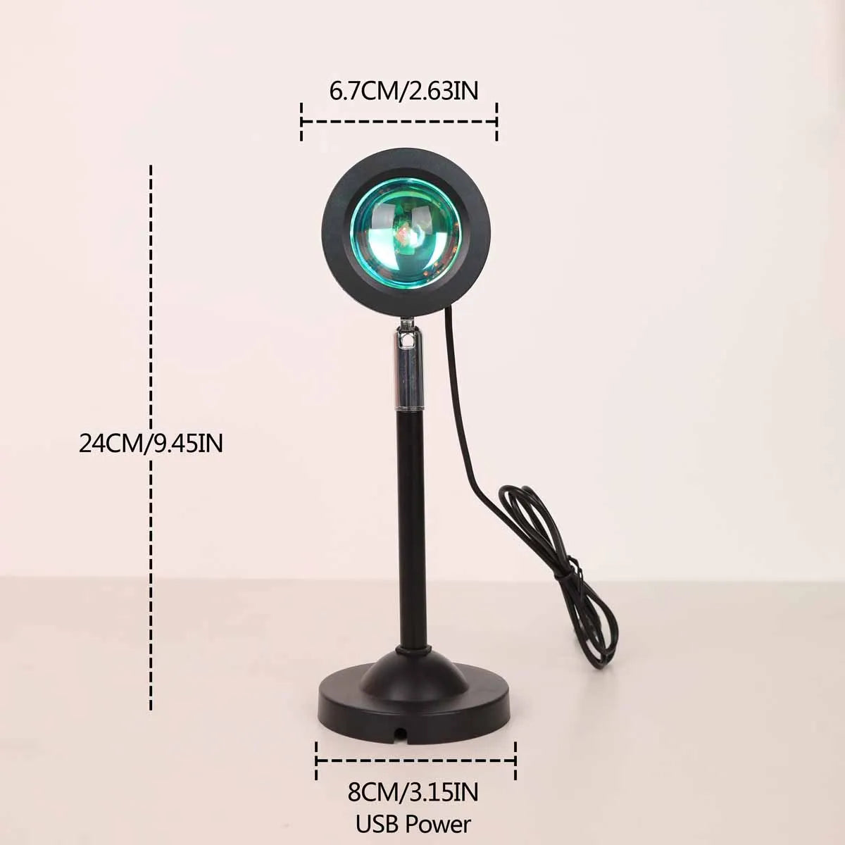 Sunset Lamp Projector – 16 Colors RGB LED Sunset Light with Remote for Bedroom, Photography & Aesthetic Decor